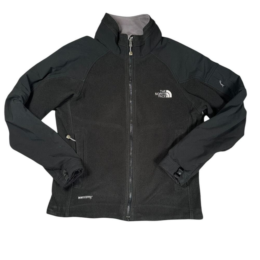 The North Face Windstopper Jacket Women S Black Full Zip Softshell Gorpcore Hike